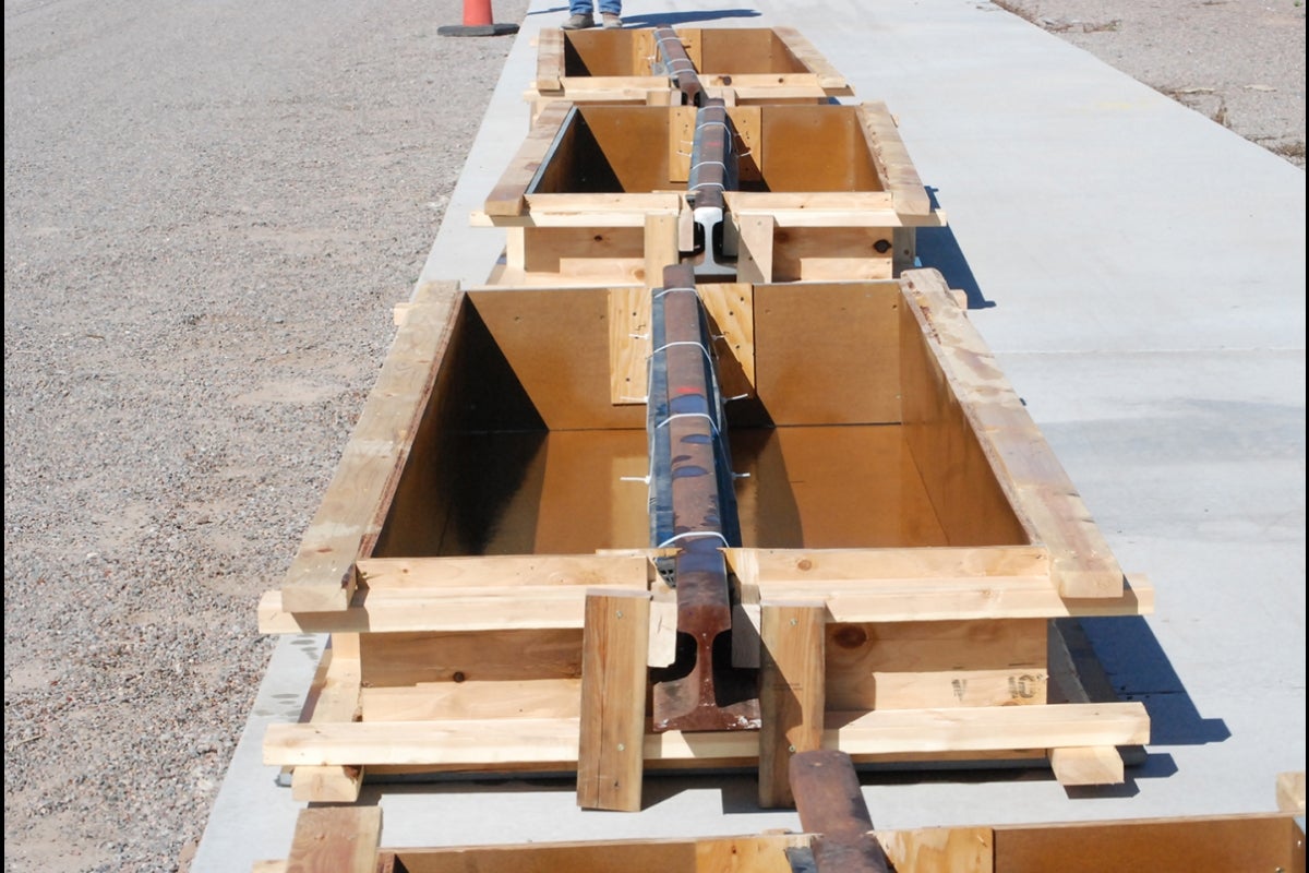 ASU created mock-up FRC test boxes for Phoenix Light Rail