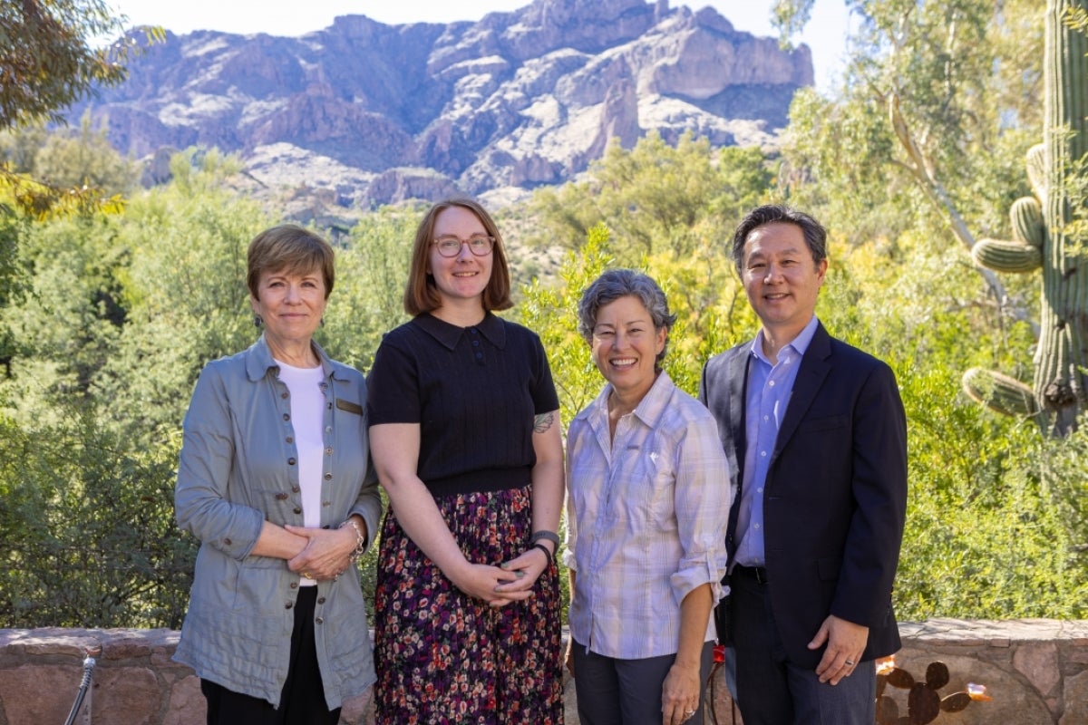 ASU and Boyce Thompson Arboretum guests gather for the day.