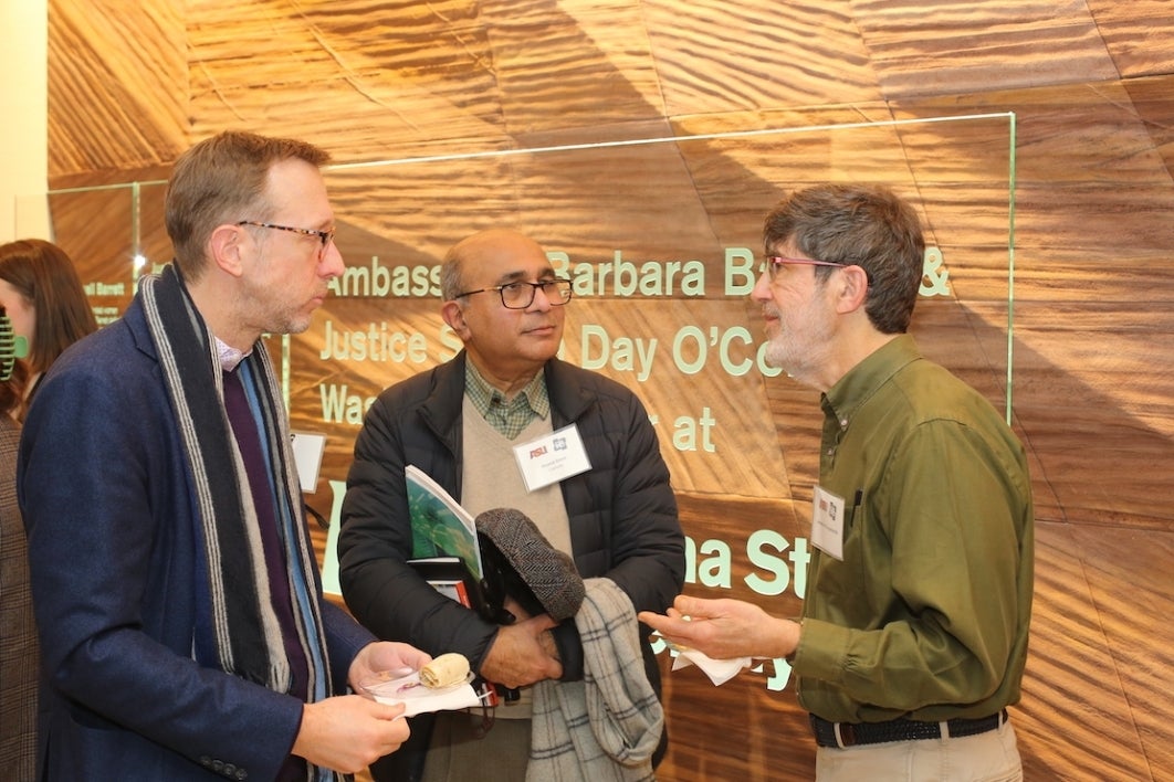 Attendees gathered at the Consortium for Science, Policy and Outcomes (CSPO) event at the ASU Barrett & O'Connor Washington Center 