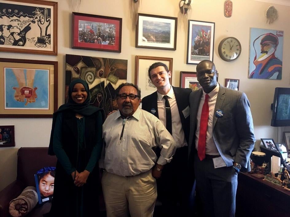 Lul & fellow advocates meet with U.S. Representative Raúl Grijalva