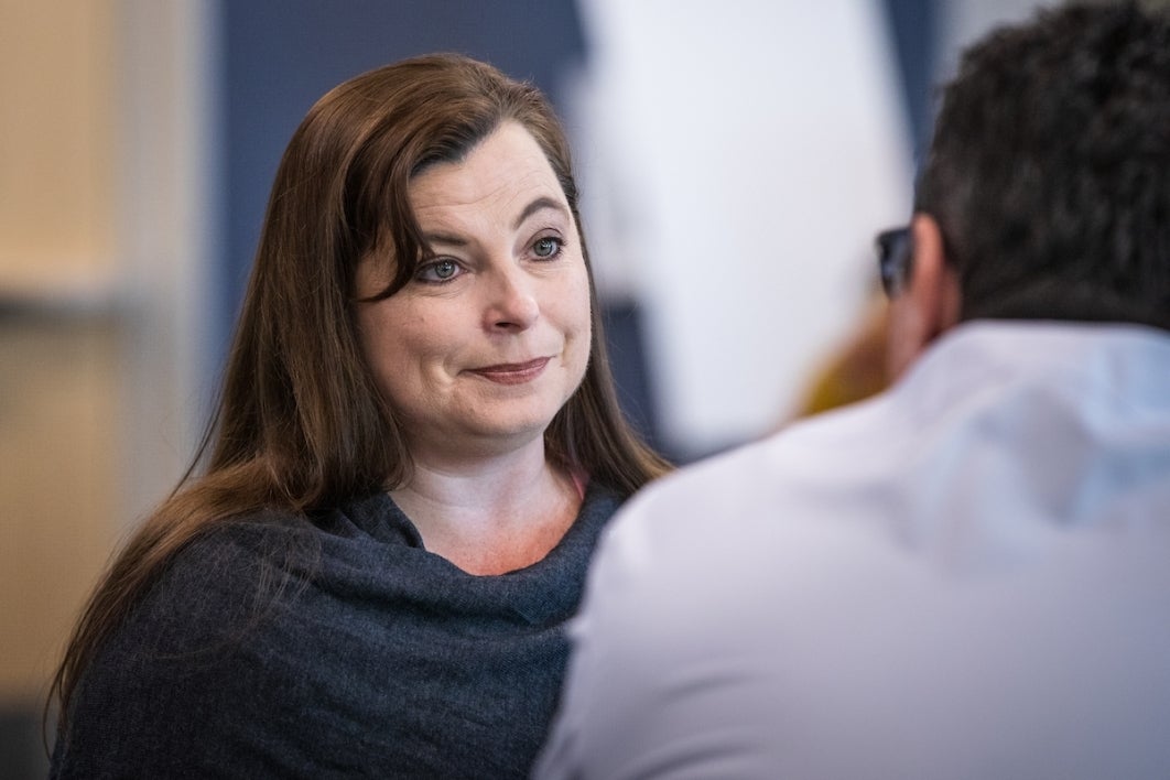 Woman at conference