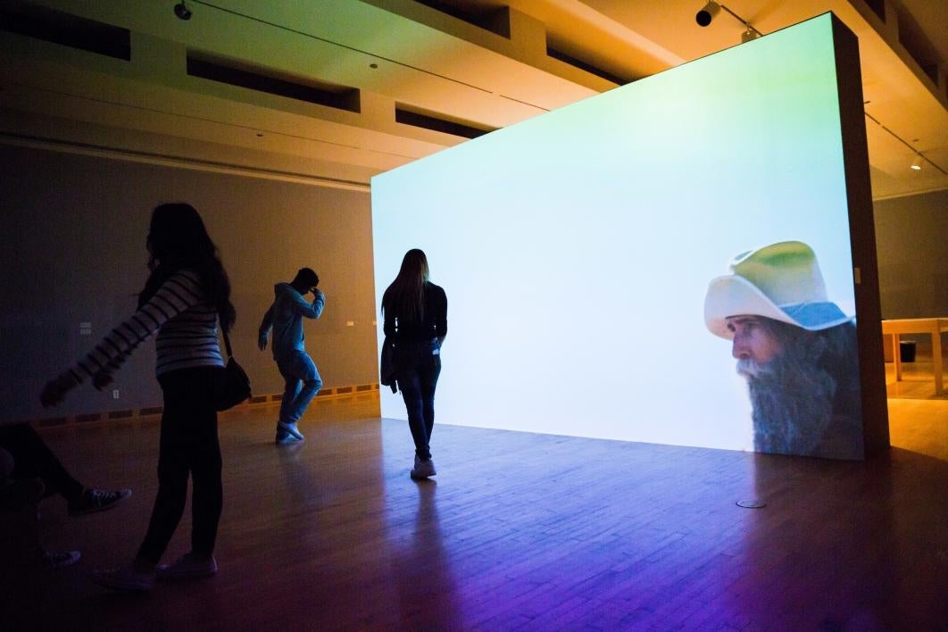 Students in the ASU Art Museum