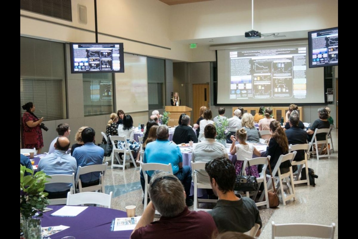 Haidyn Bulen presents at the ASU Banner Neuroscience Symposium