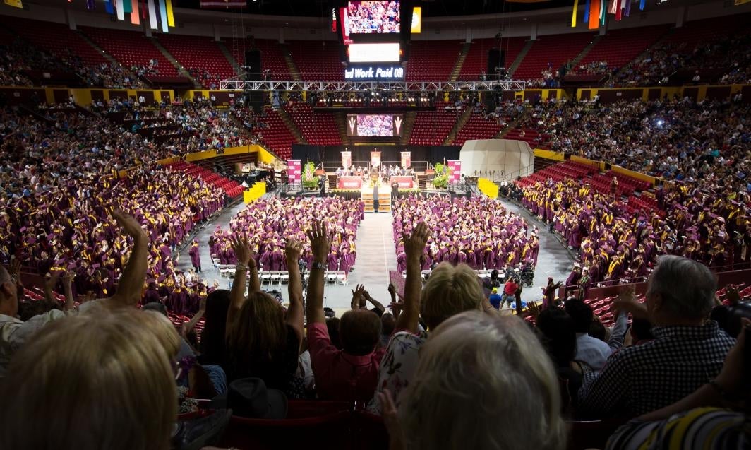 ASU graduates filling up Wells Fargo Arena