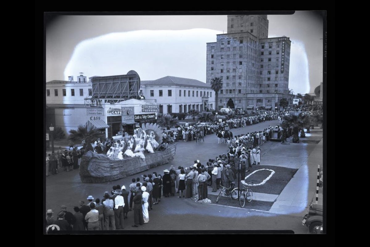 People having a parade.