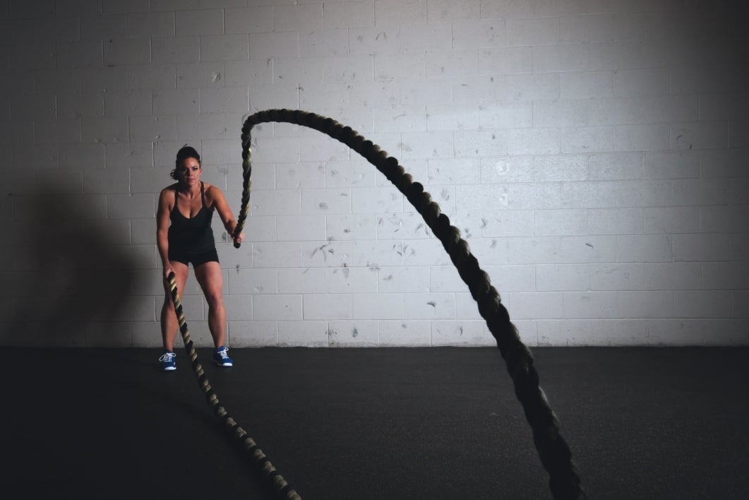 woman exercising