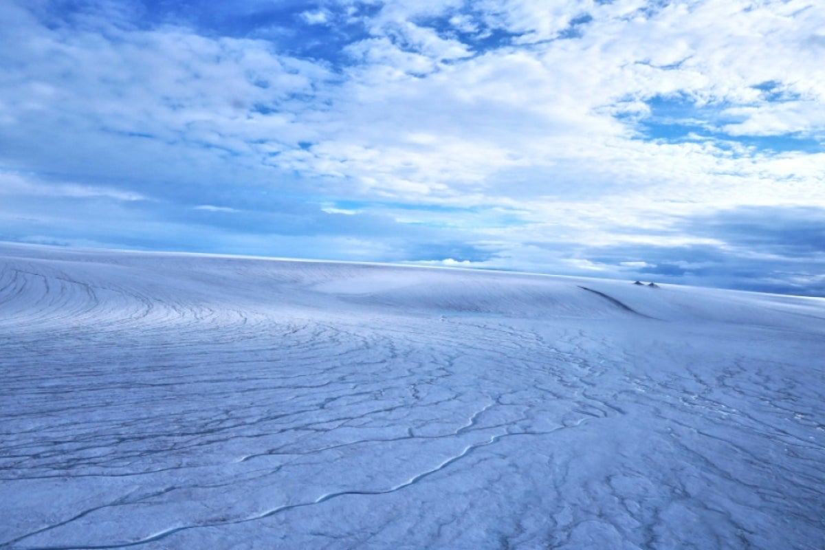 The western edge of the Devon ice cap on the Canadian Arctic Archipelago