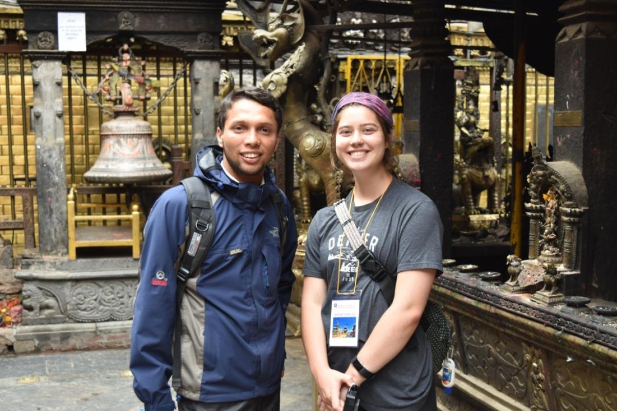 ASU students in Nepal