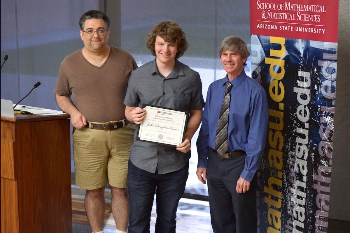 J.D. House recognized for his outstanding Putnam Competition results