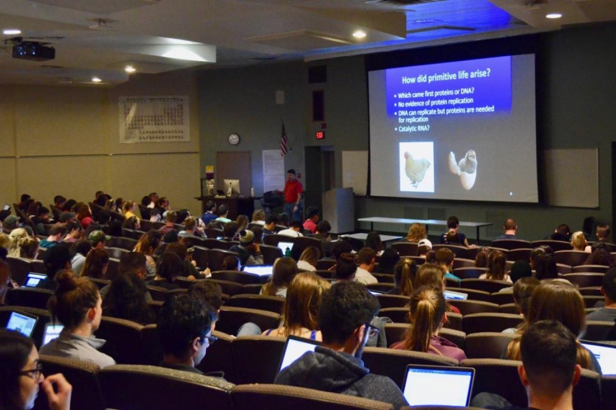 ASU biology classroom