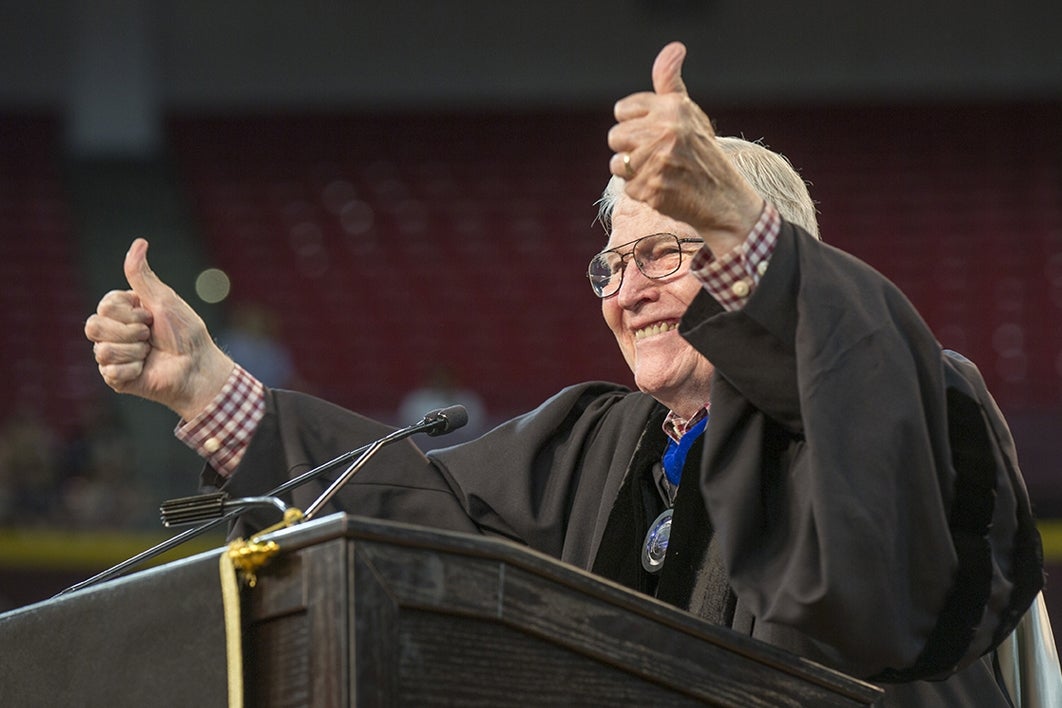 man giving thumbs up