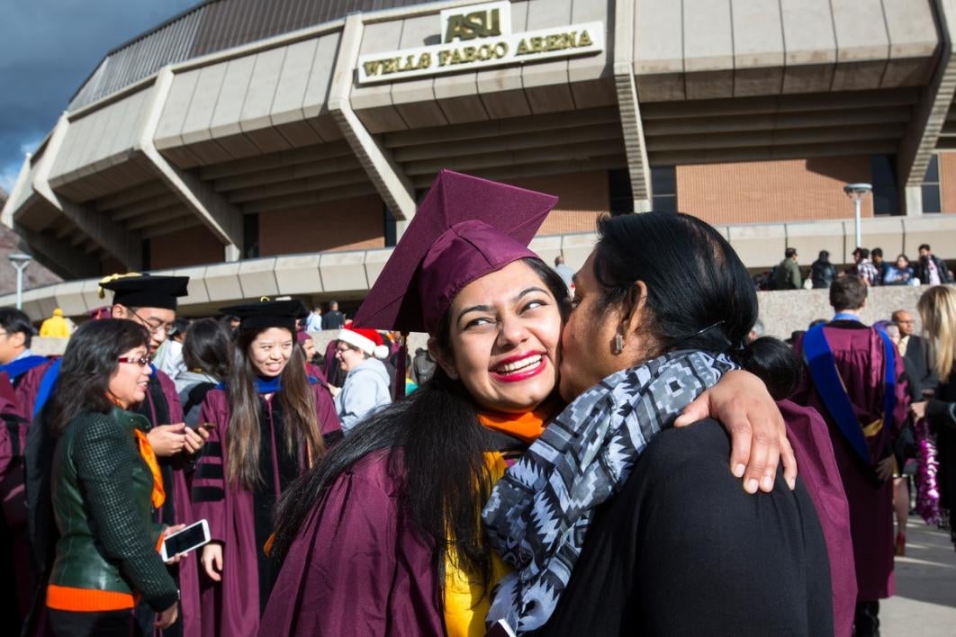 People are happy after graduation.