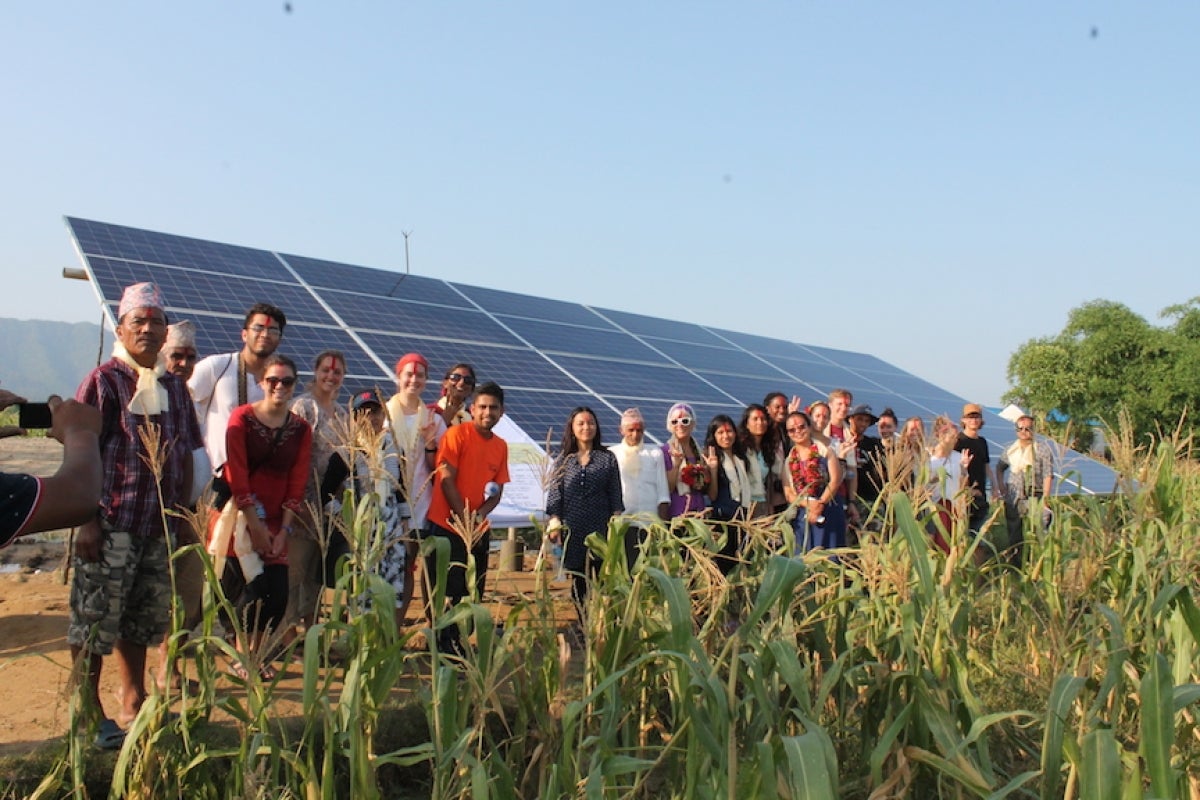 ASU students install solar irrigation solutions in Nepal