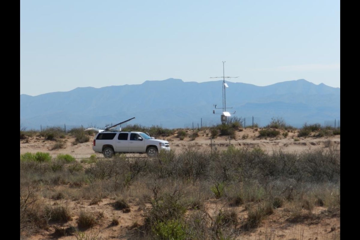 Launch pad for one of the unmanned aerial vehicle