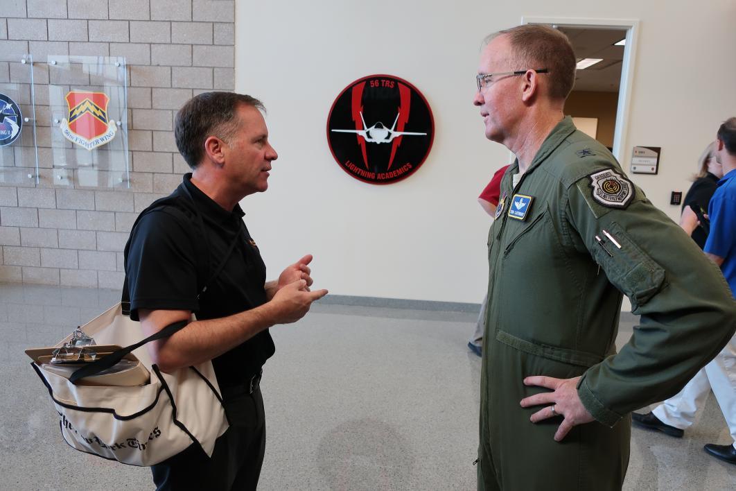 Associate Dean Paul LePore and Brig. Gen. Todd Canterbury