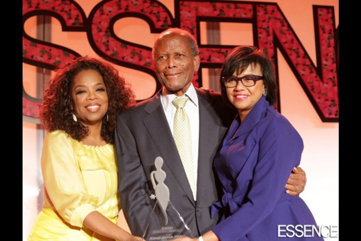 Oprah Winfrey, Sidney Poitier and Cheryl Boone Isaacs