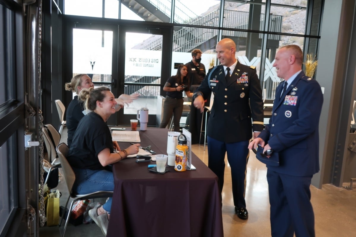 ASU ROTC checking in