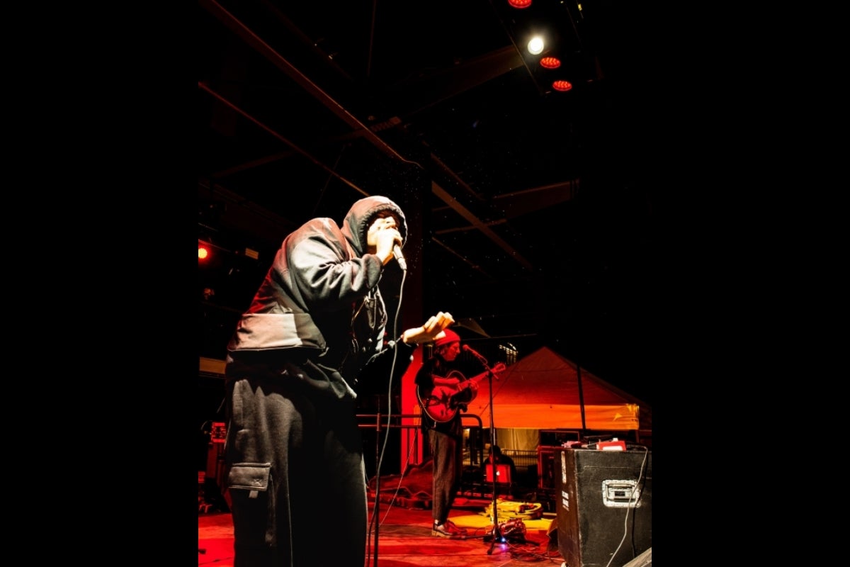 Jean Dawson on stage at the Coca-Cola Sun Deck