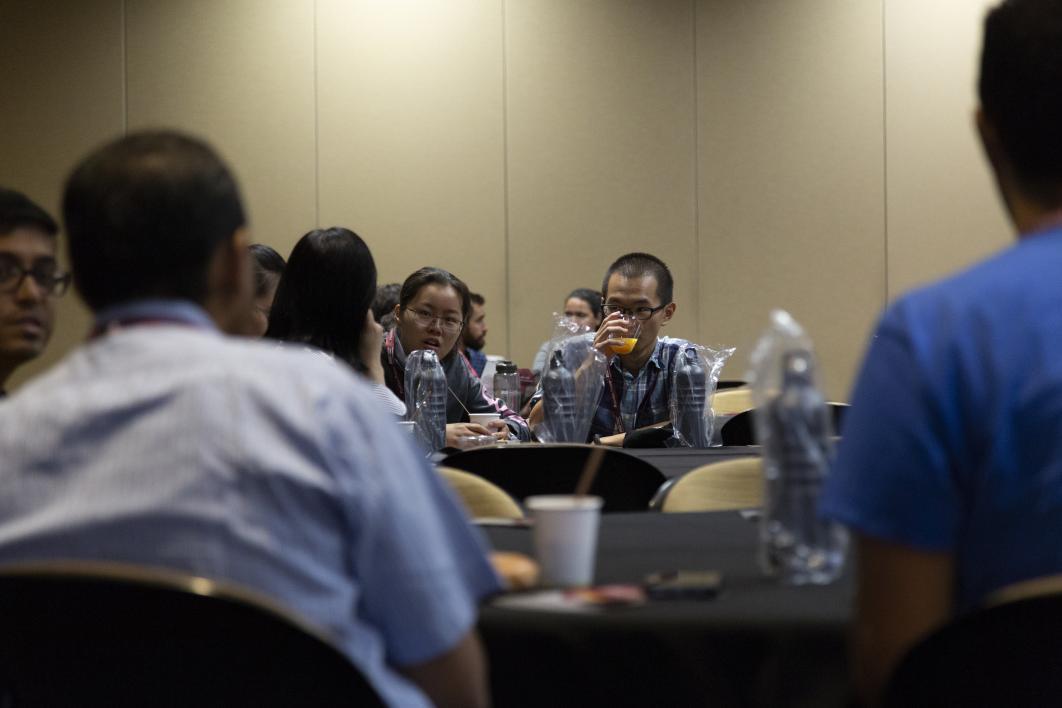 Postdocs enjoy breakfast