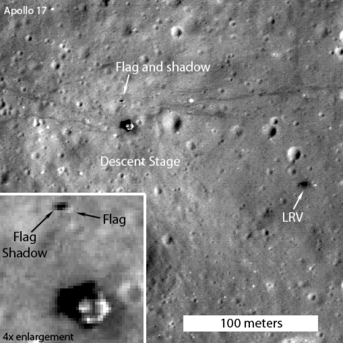 Image of the Apollo 17 landing taken by an ASU space camera