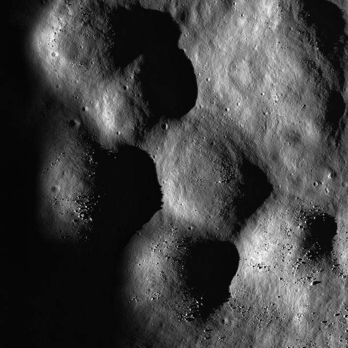 Image of the moon taken by an ASU space camera