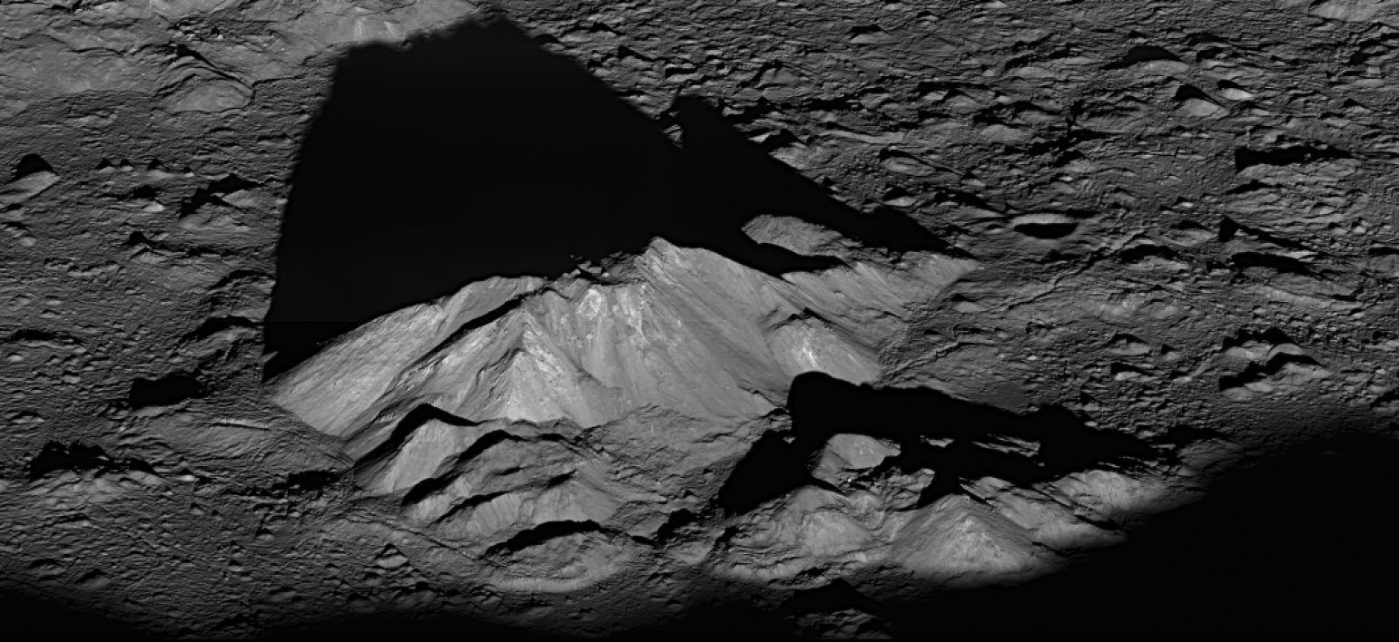 Image of the moon taken by an ASU space camera