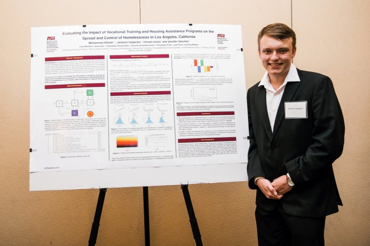 Jackson Carpenter presents research poster at MTBI