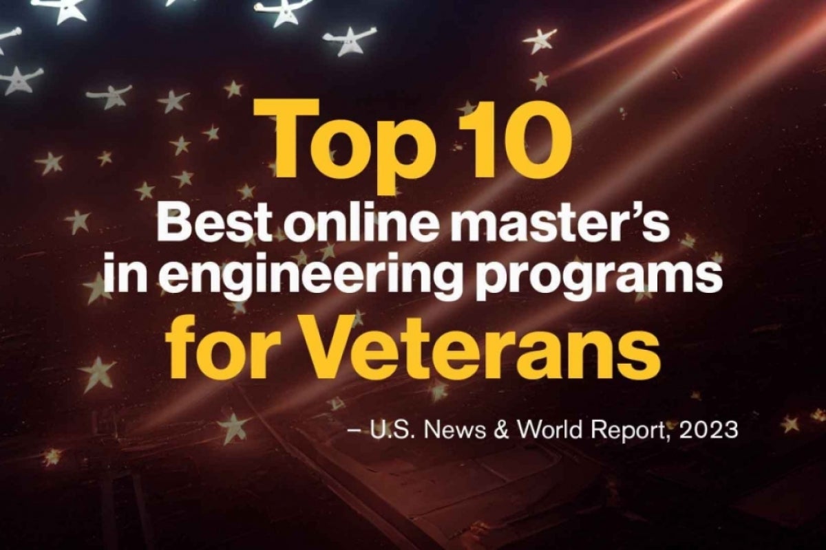 ASU online engineering master’s programs ranked #10 for Veterans by US News