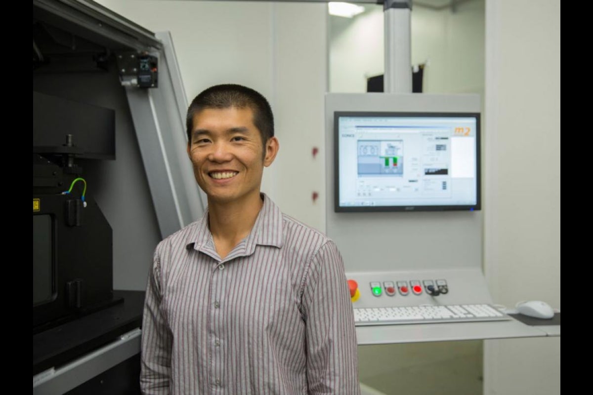 Assistant Professor Keng Hsu studies manufacturing processes and materials. Photographer: Pete Zrioka/ASU