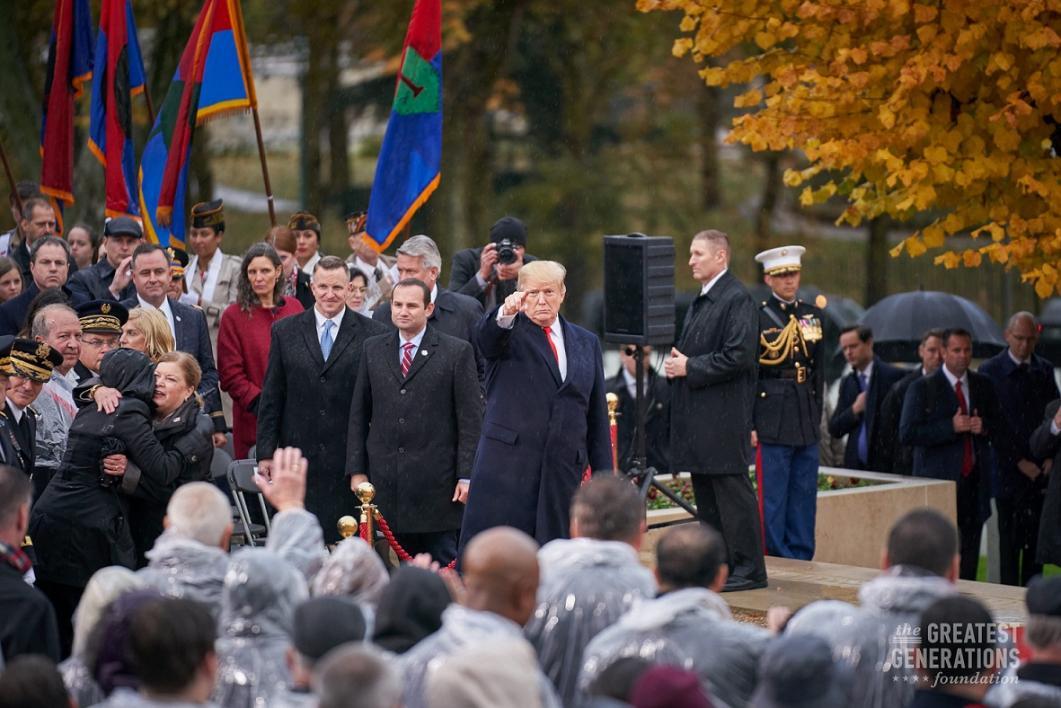 President Trump in France