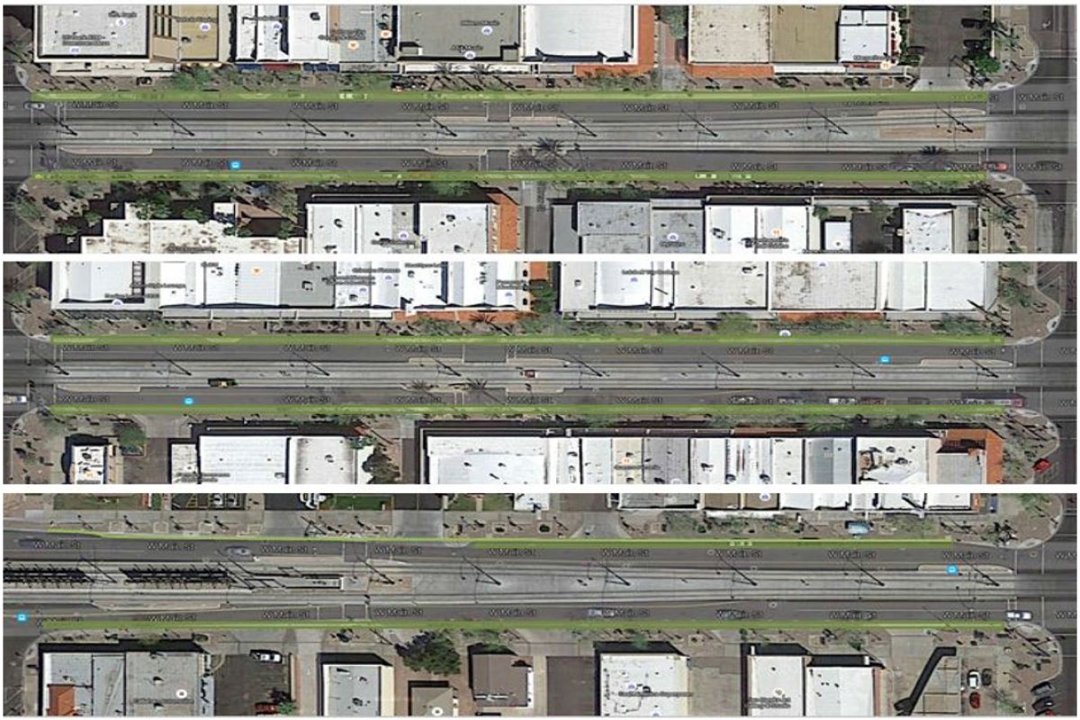 Proposed dedicated bike lanes