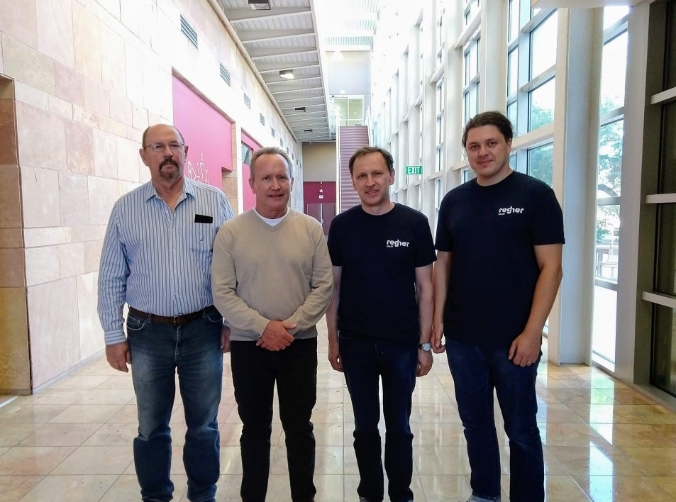 The Regher Solar team at their ASU Research Park facilities.