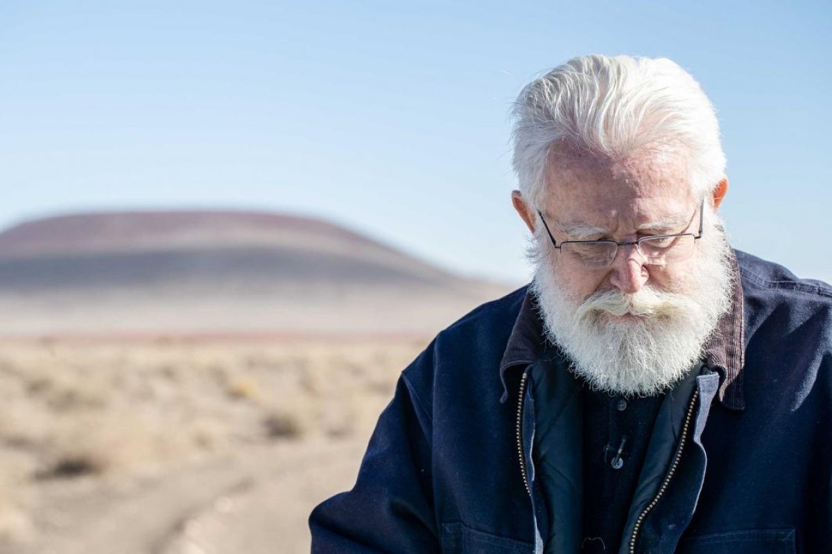 Artist James Turrell at Roden Crater