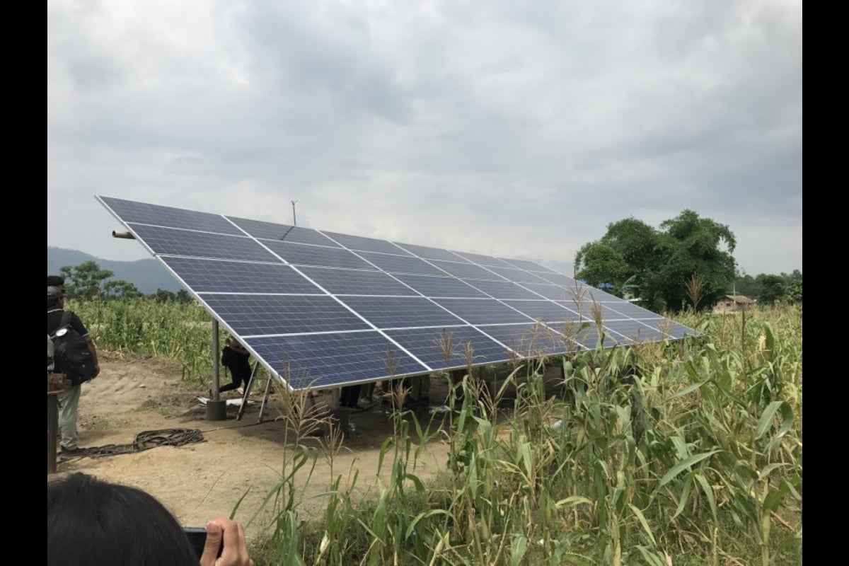 Solar power for irrigation system in Nepal