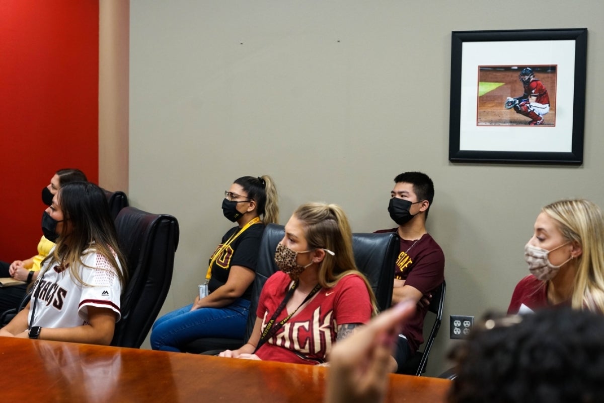 Special events management students, ASU Night at the Diamondbacks, PRM 427