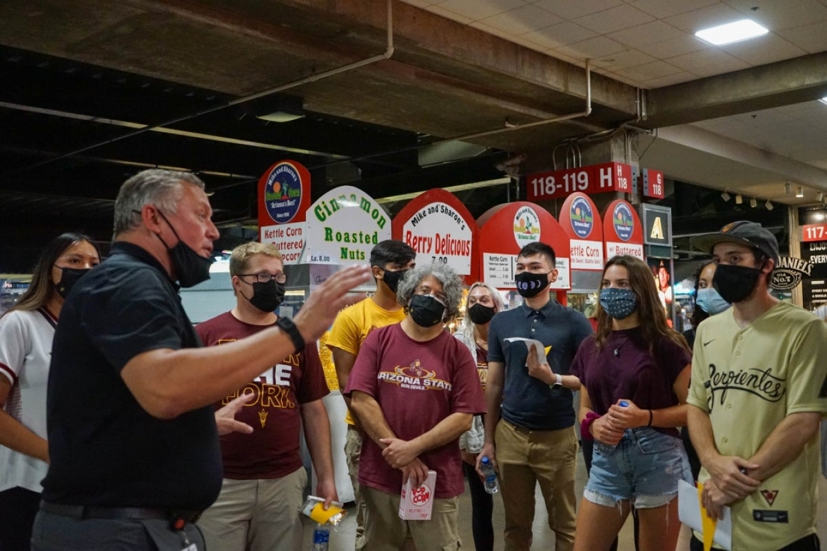 ASU Night at the Diamondbacks, special events management, students, PRM 427