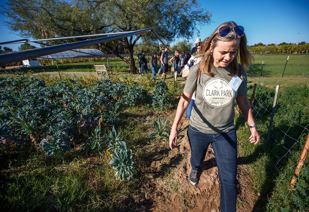 walk in a broccoli patch