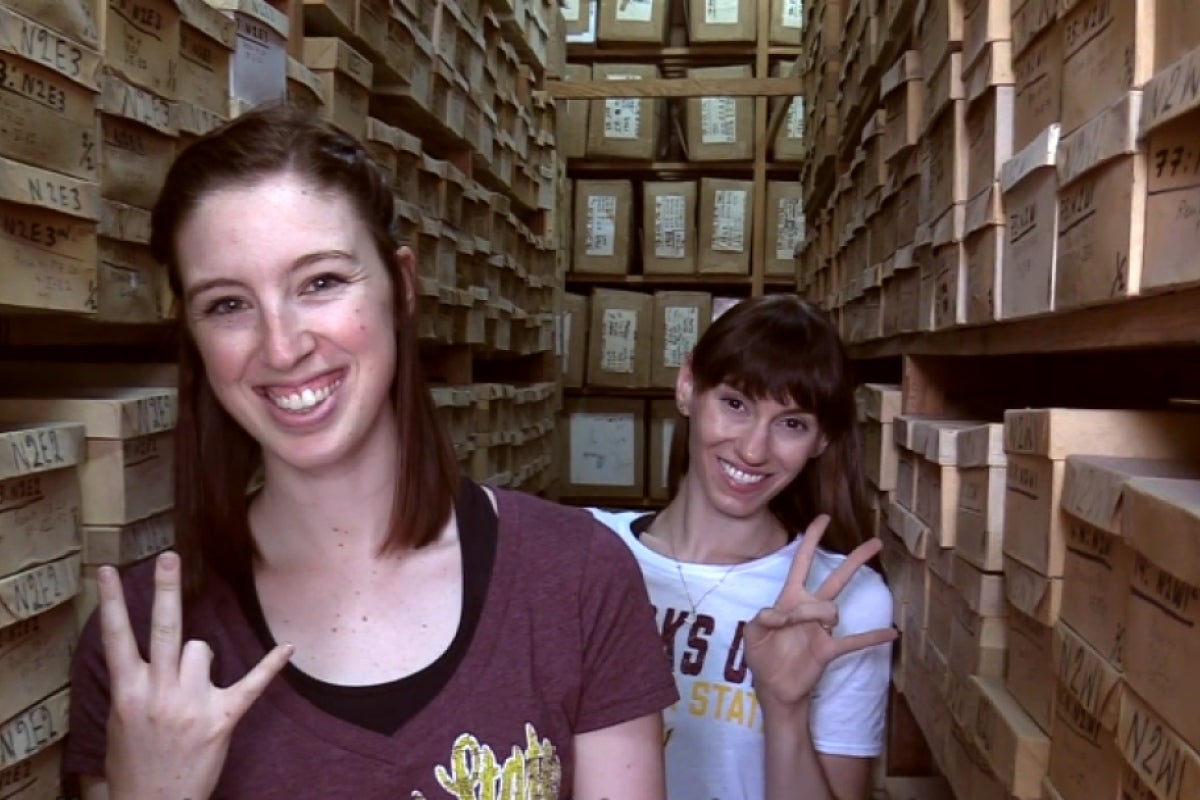 ASU students working at Teotihucan Research Laboratory