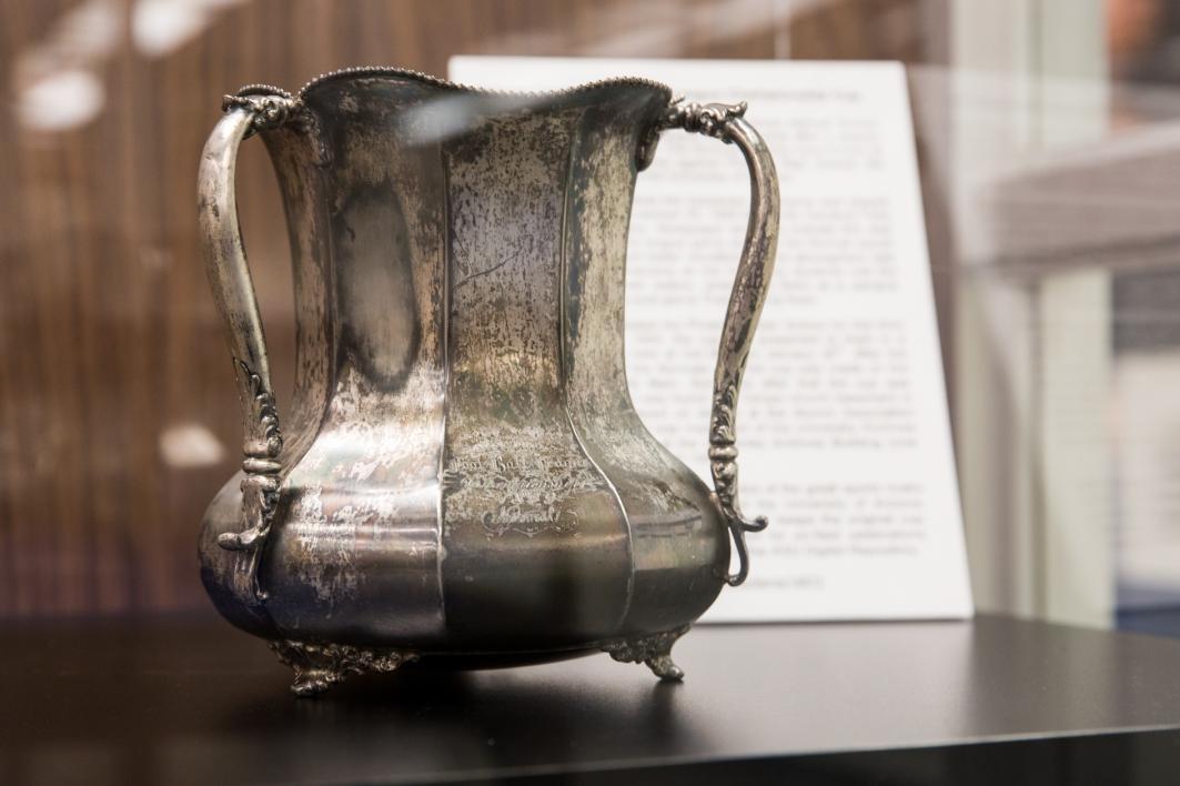 Territorial Cup trophy on display