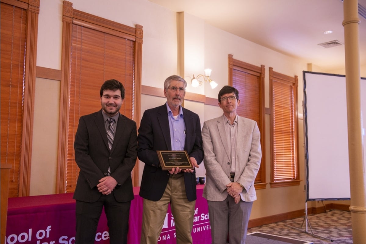 Steimle receiving award