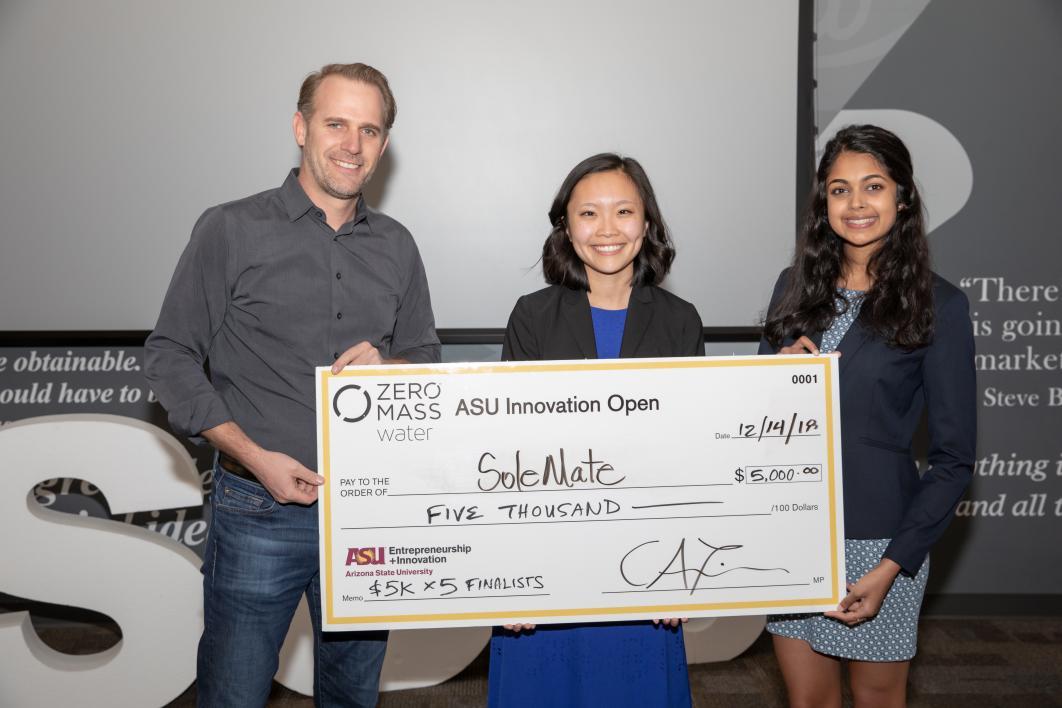 ASUio semifinalist SoleMate Solutions wins $5,000 at ASU Innovation Open