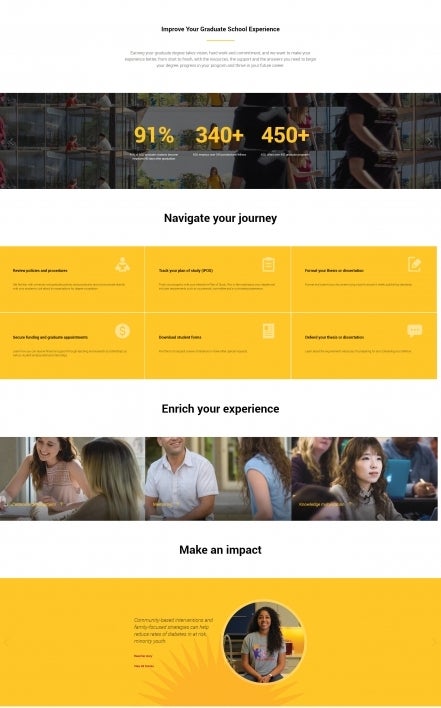Graduate College website home page