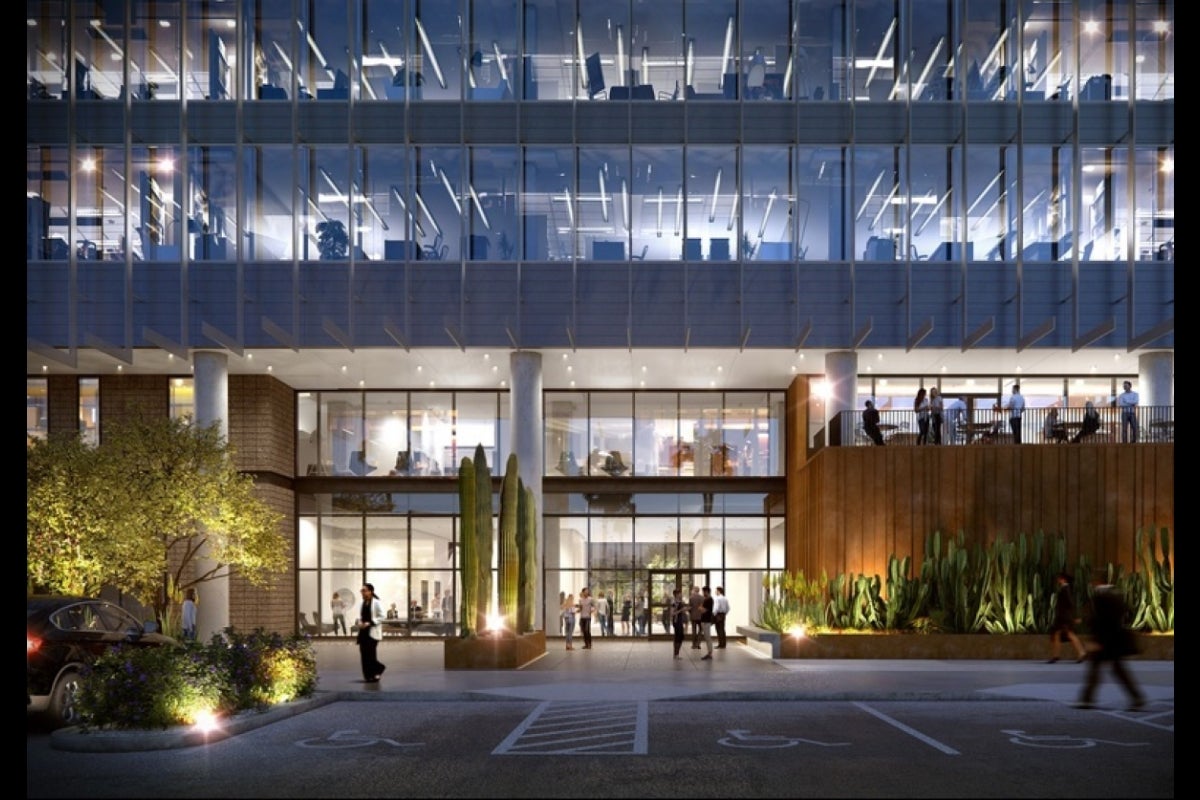 artist's rendering of ASU's new Wexford Phoenix Biomedical Campus Building 1