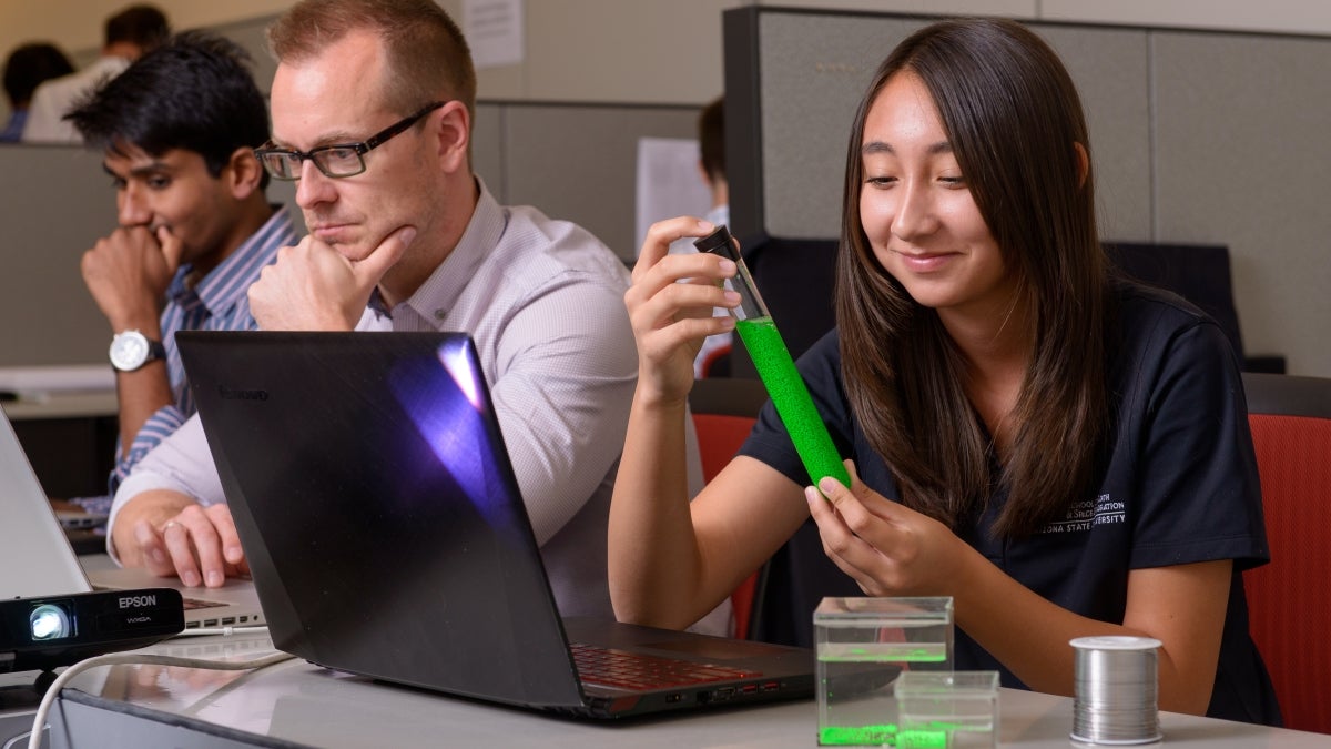 Students in the Space and Terrestrial Robotic Exploration Laboratory 