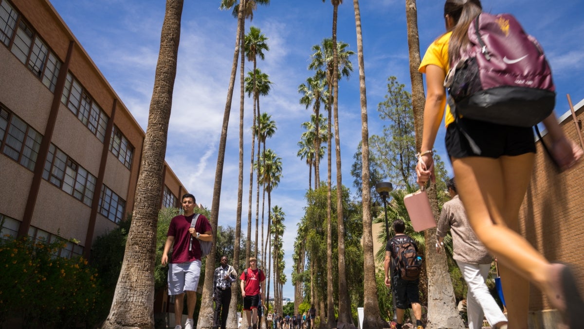 ASU&#039;s Palm Walk Students Arizona State University