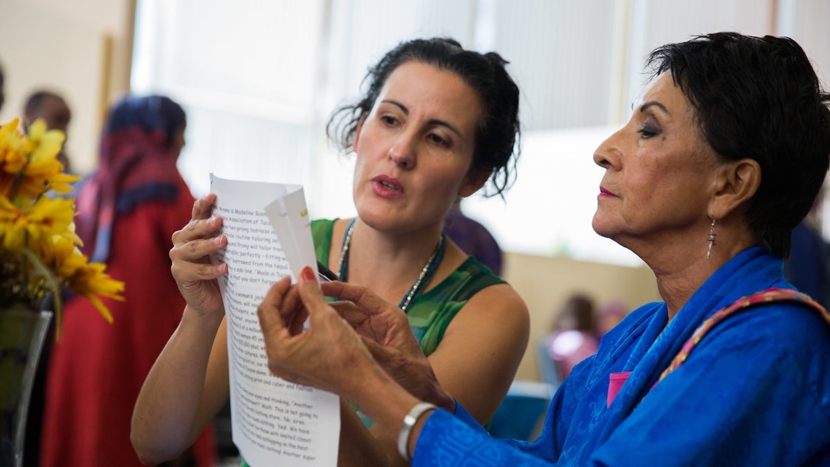 Olga Lucia Parga, left, and Madeline Bosma