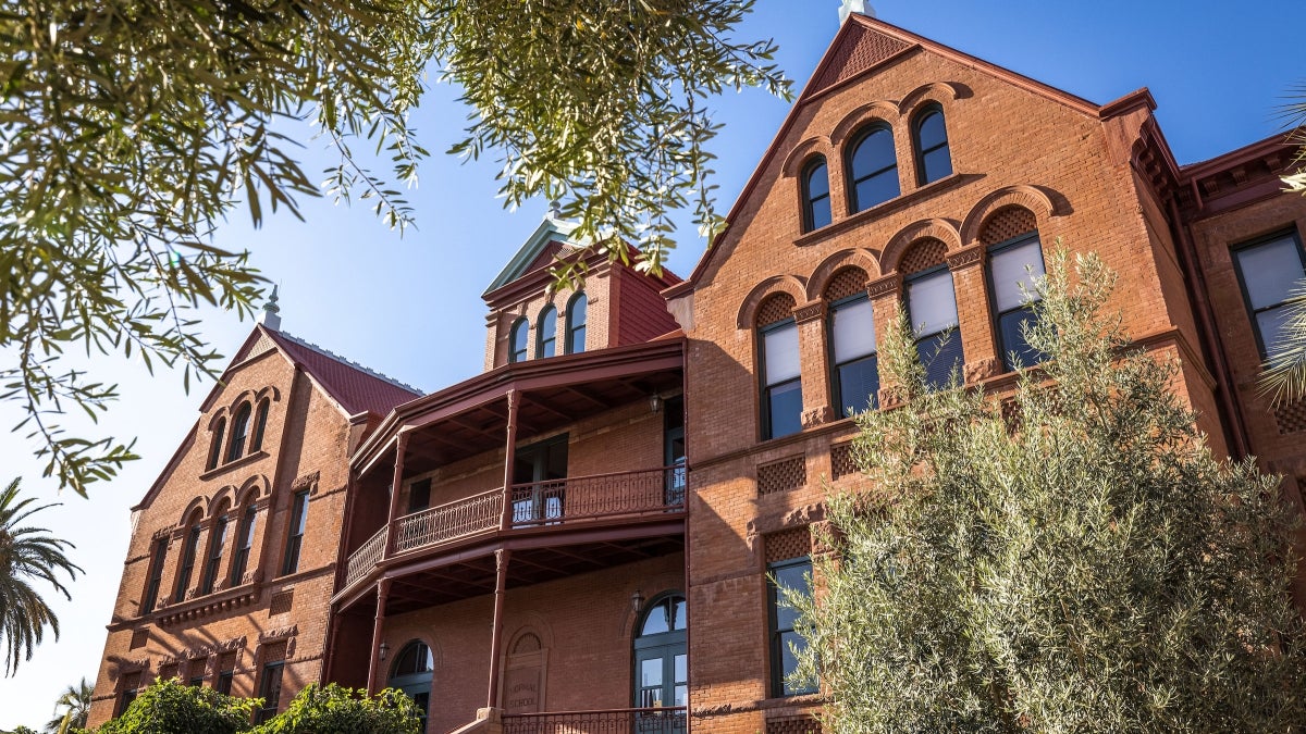 Exterior view of ASU's Old Main building on the Tempe campus