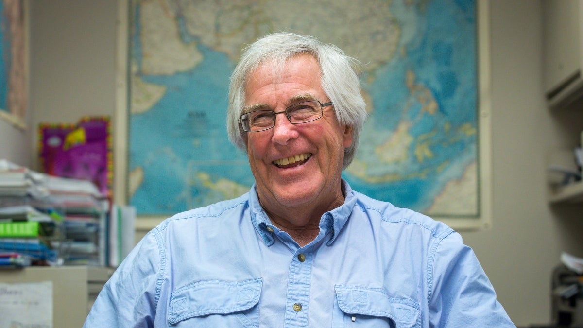 ASU professor Andrew Smith speaks in his office