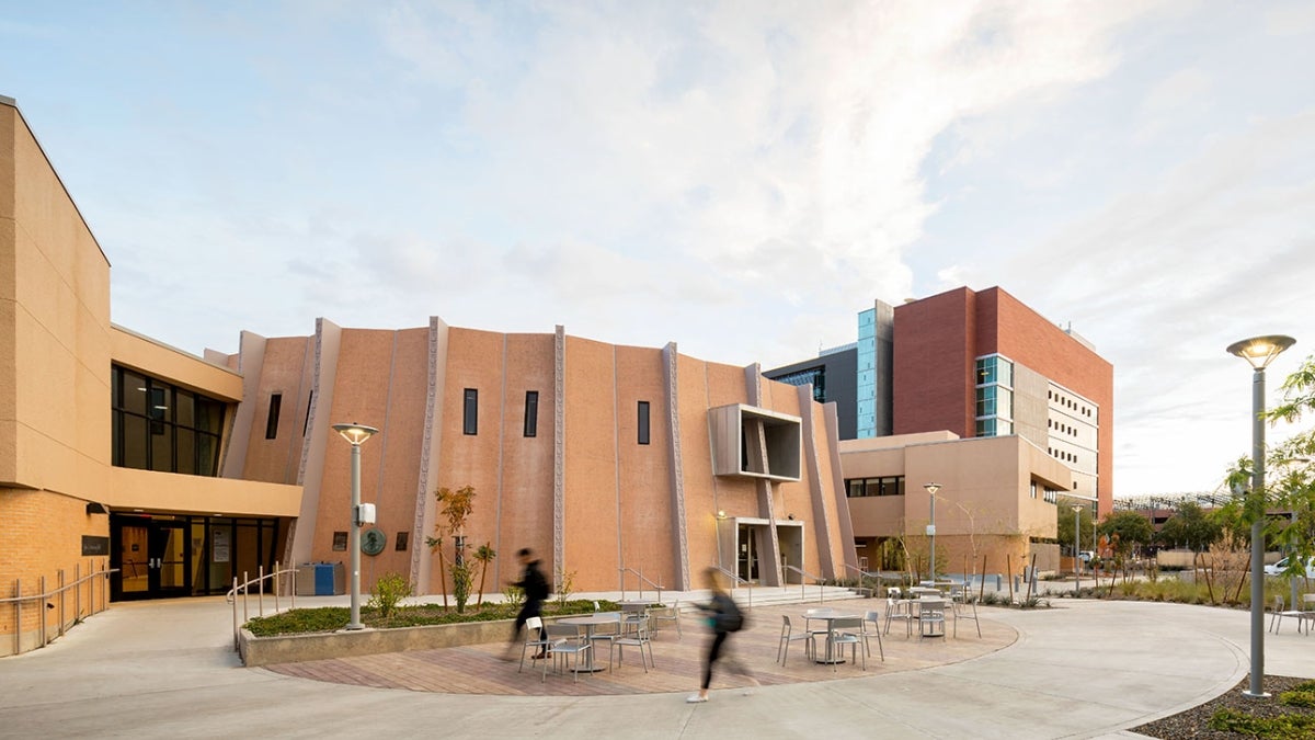 Exterior of Armstrong Hall, home of The College of Liberal Arts and Sciences on ASU's Tempe campus.