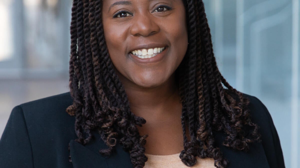 Portrait of Angela Banks, vice dean of the Sandra Day O'Connor College of Law at Arizona State University.